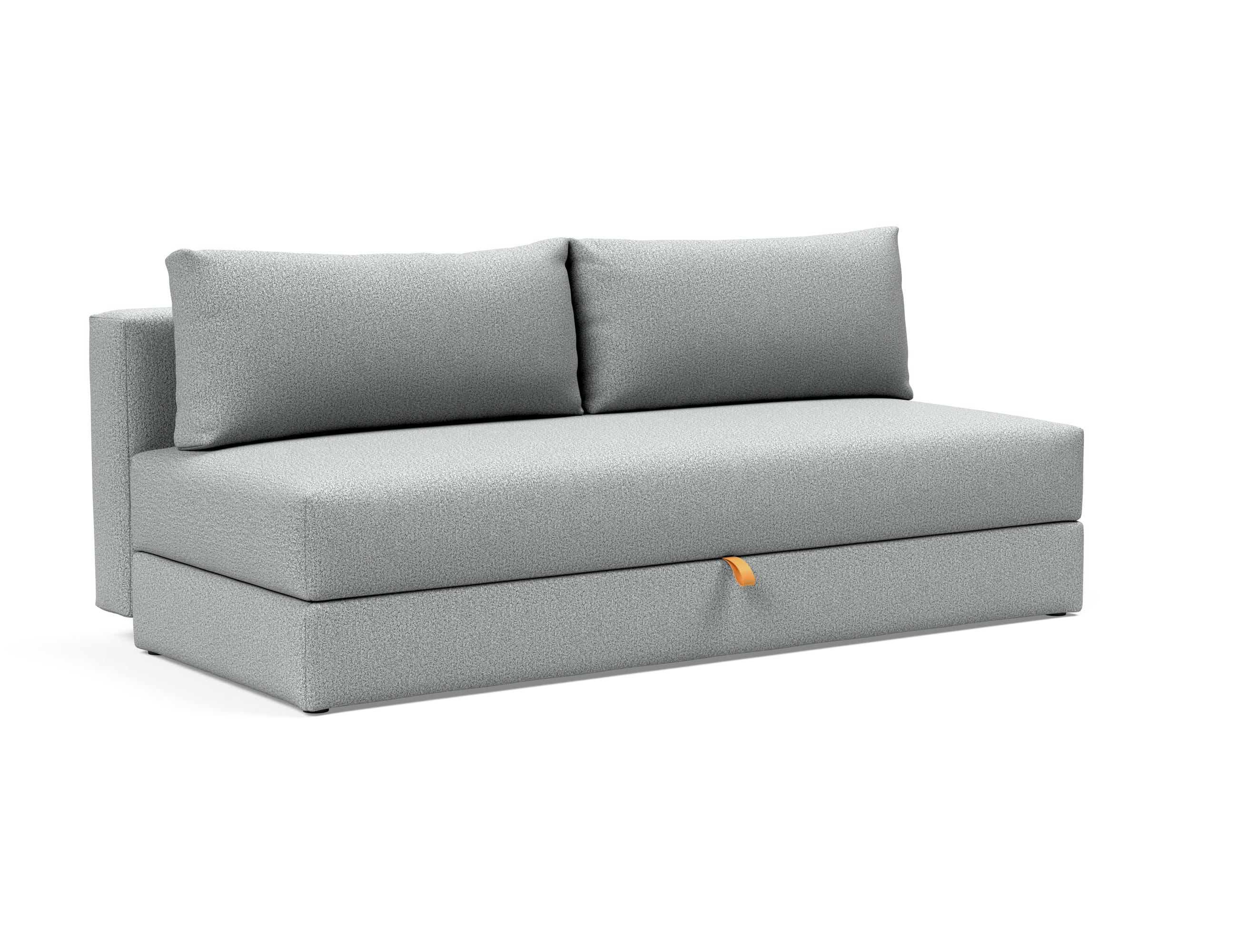 Osvald Sofa Bed (Full Size) Melange Light Gray by Innovation