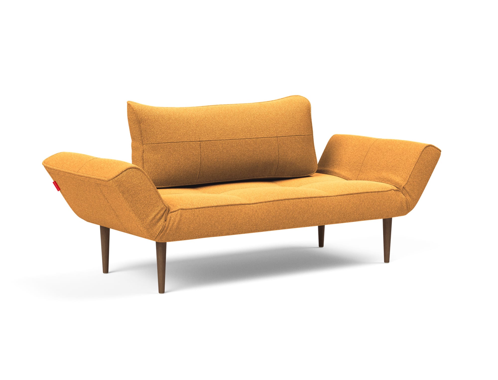 Zeal Deluxe Daybed Sofa Bed Boucle Ochre at Futonland