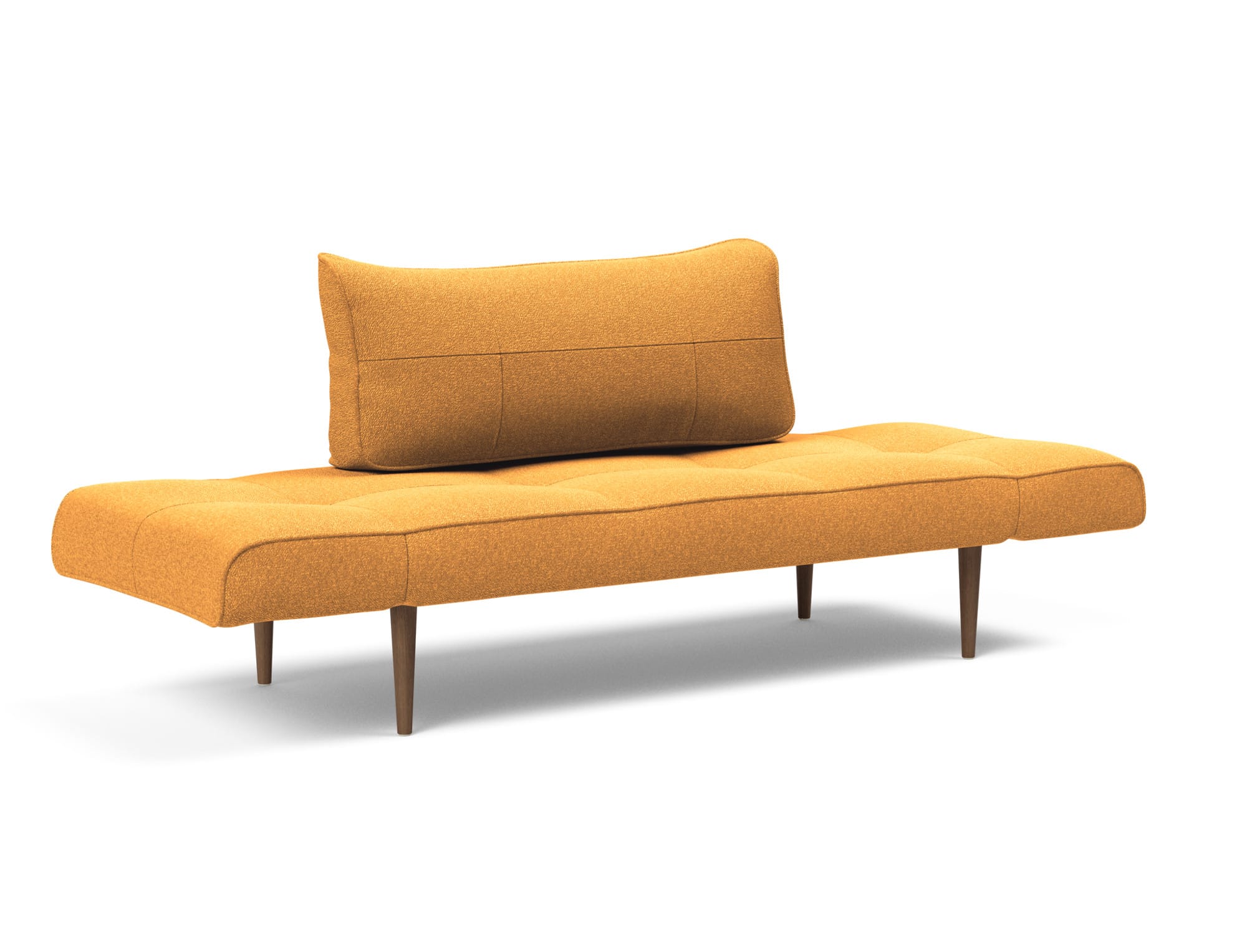 Zeal Deluxe Daybed Sofa Bed Boucle Ochre at Futonland