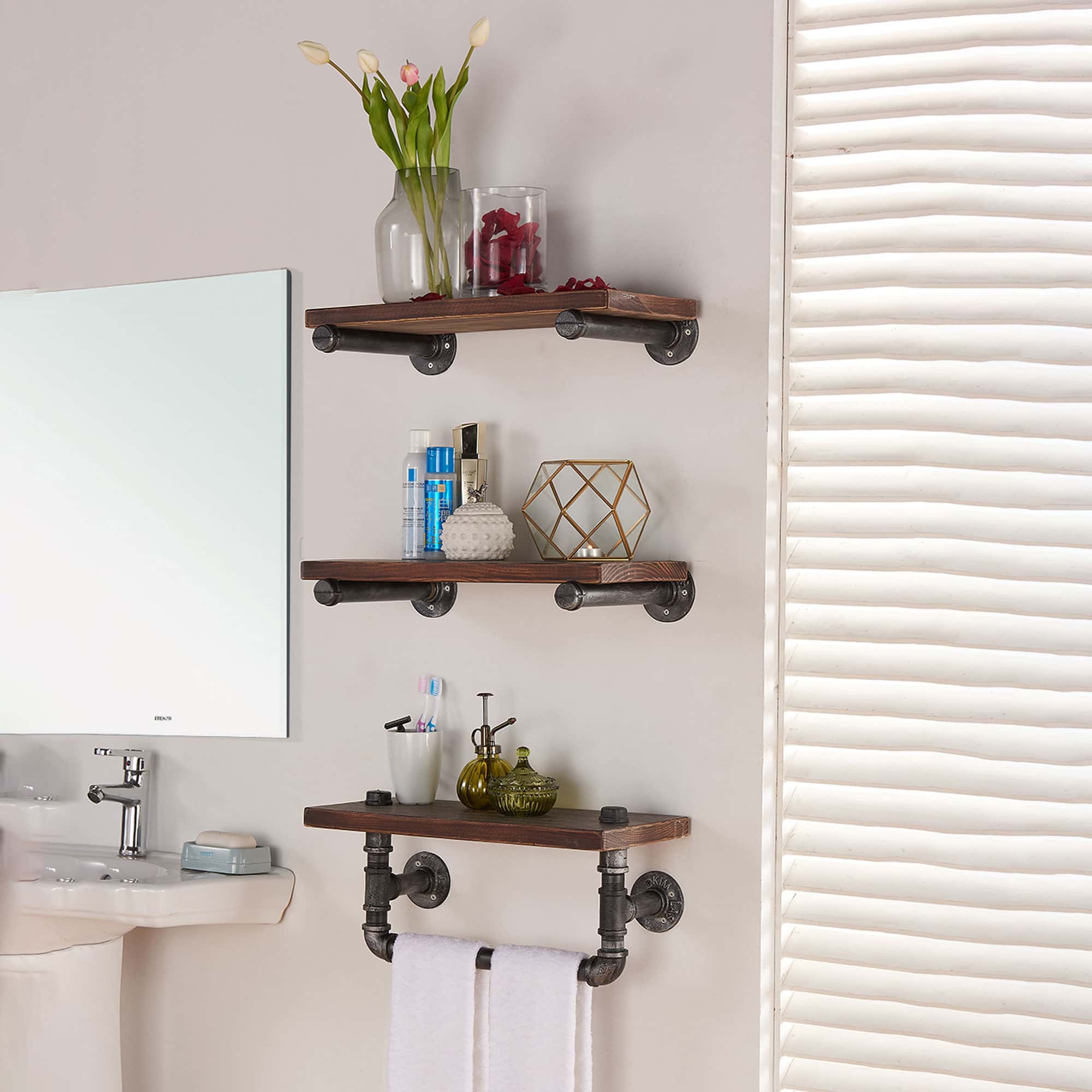 Miri Walnut Large Shelf by Moe's Home