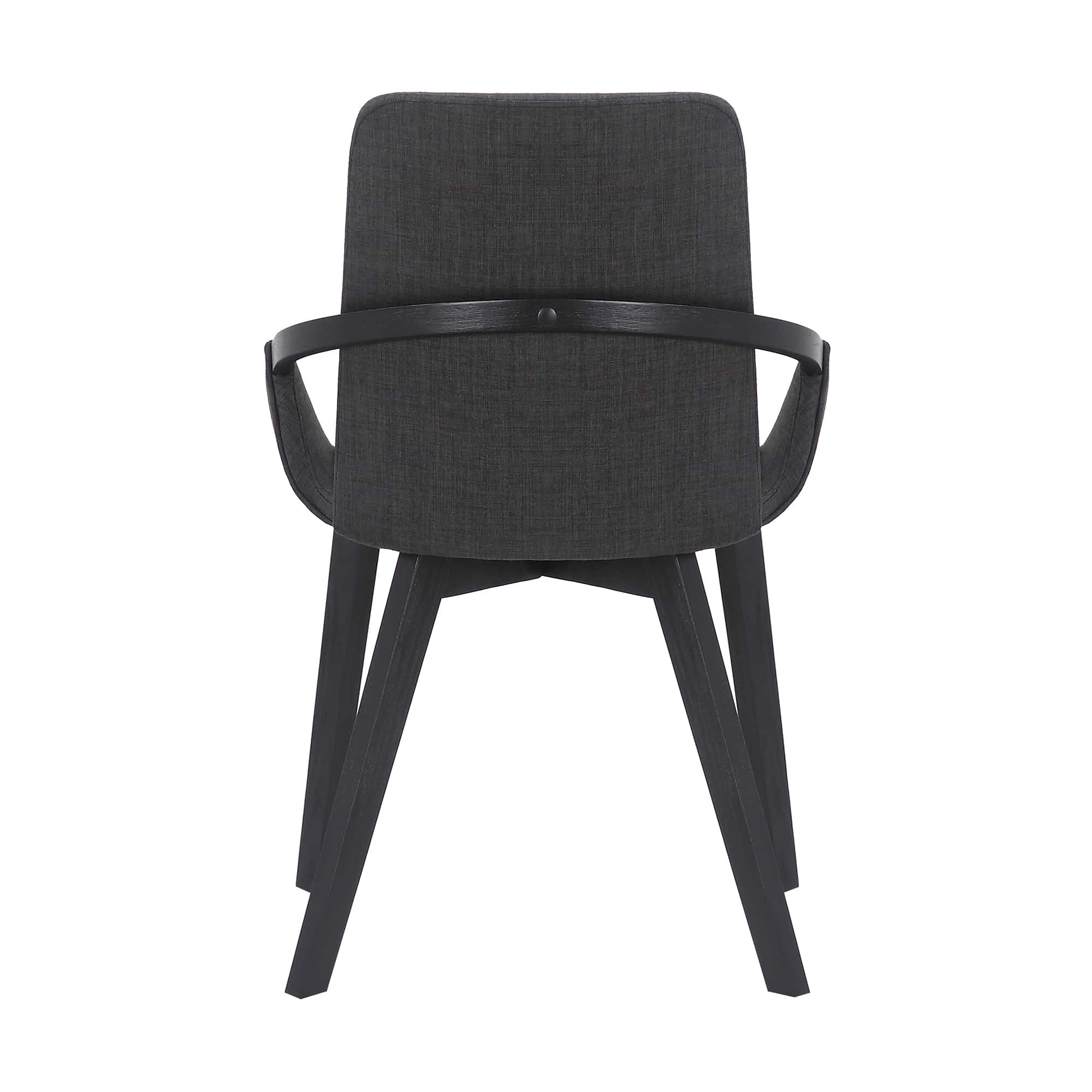 Greisen Modern Charcoal Wood Dining Room Chair by Armen Living