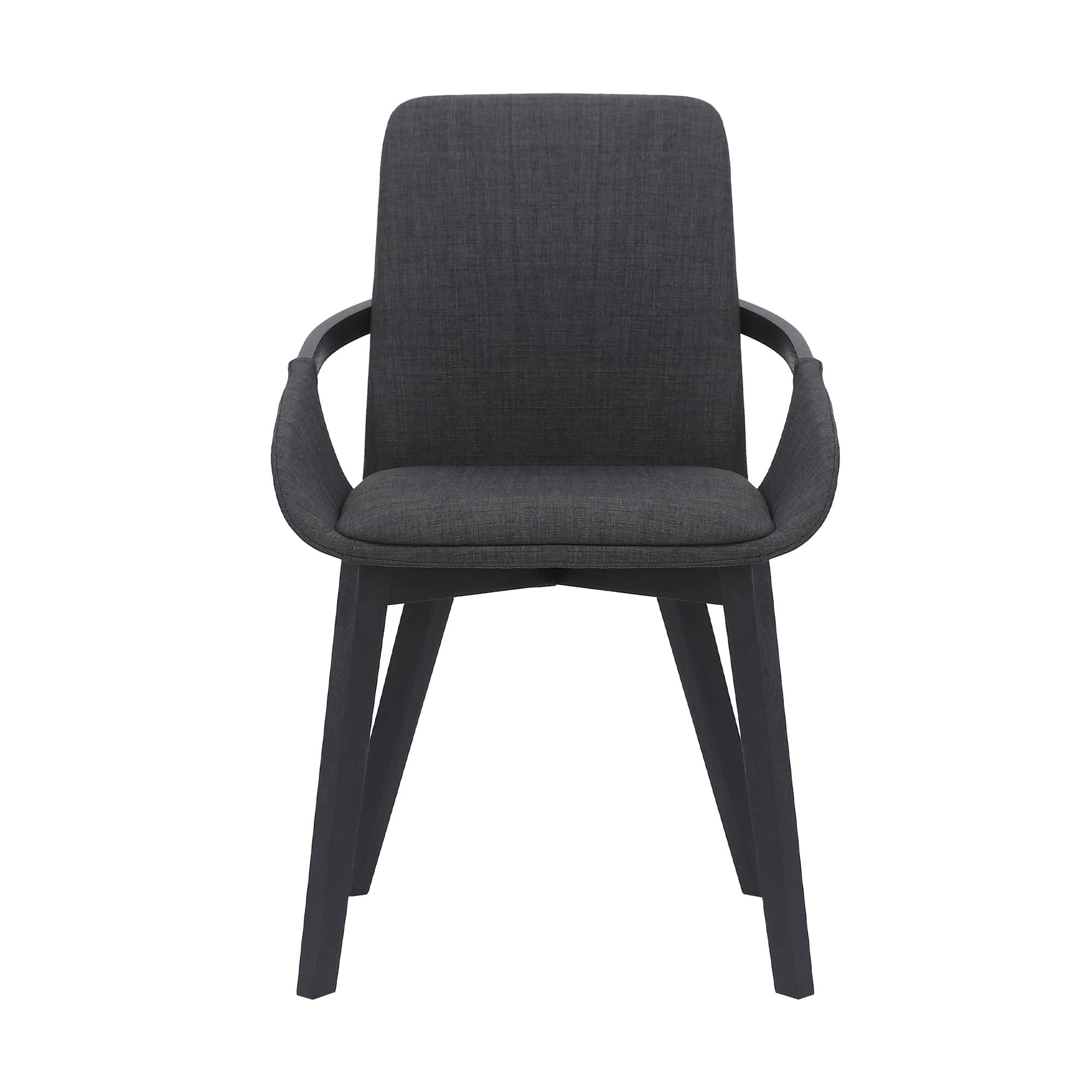 Greisen Modern Charcoal Wood Dining Room Chair by Armen Living
