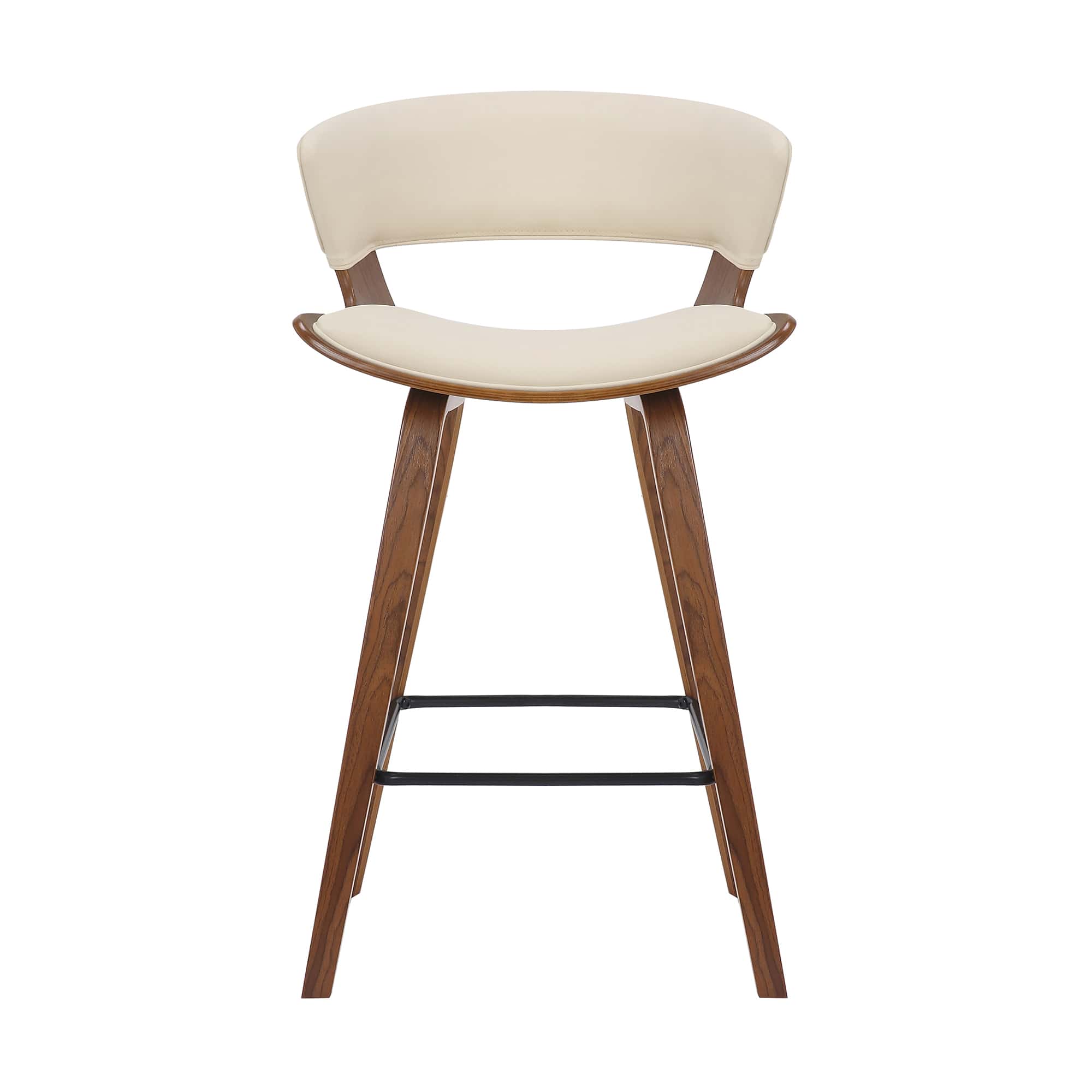 Toby Dark Brown Faux Leather Counter Bar Stool