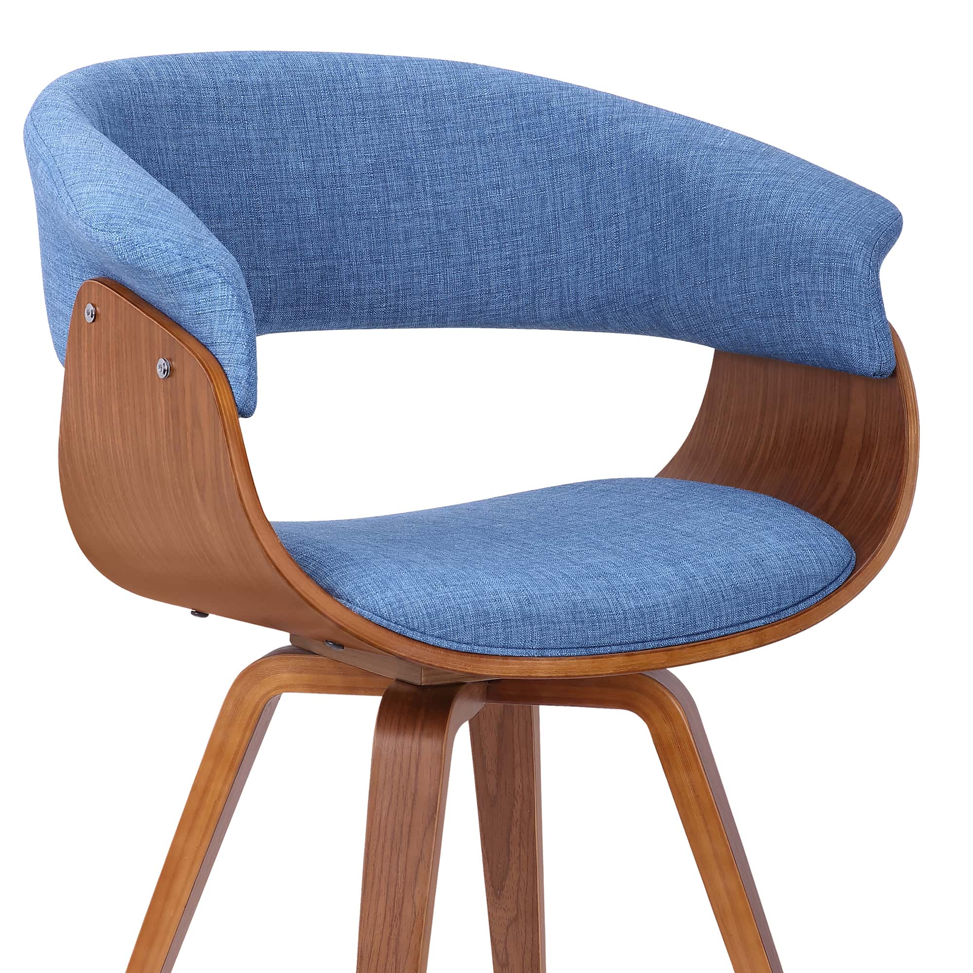 Armen living summer chair in outlet charcoal fabric and walnut wood finish