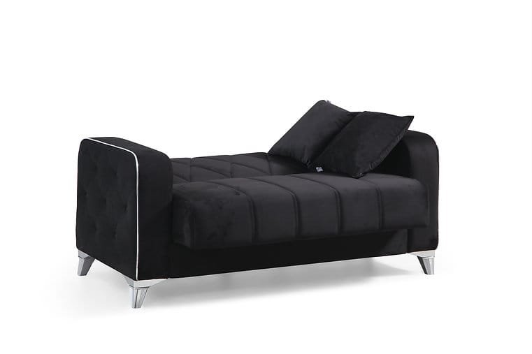 Efes Black Velvet Loveseat - Thumbnail 2