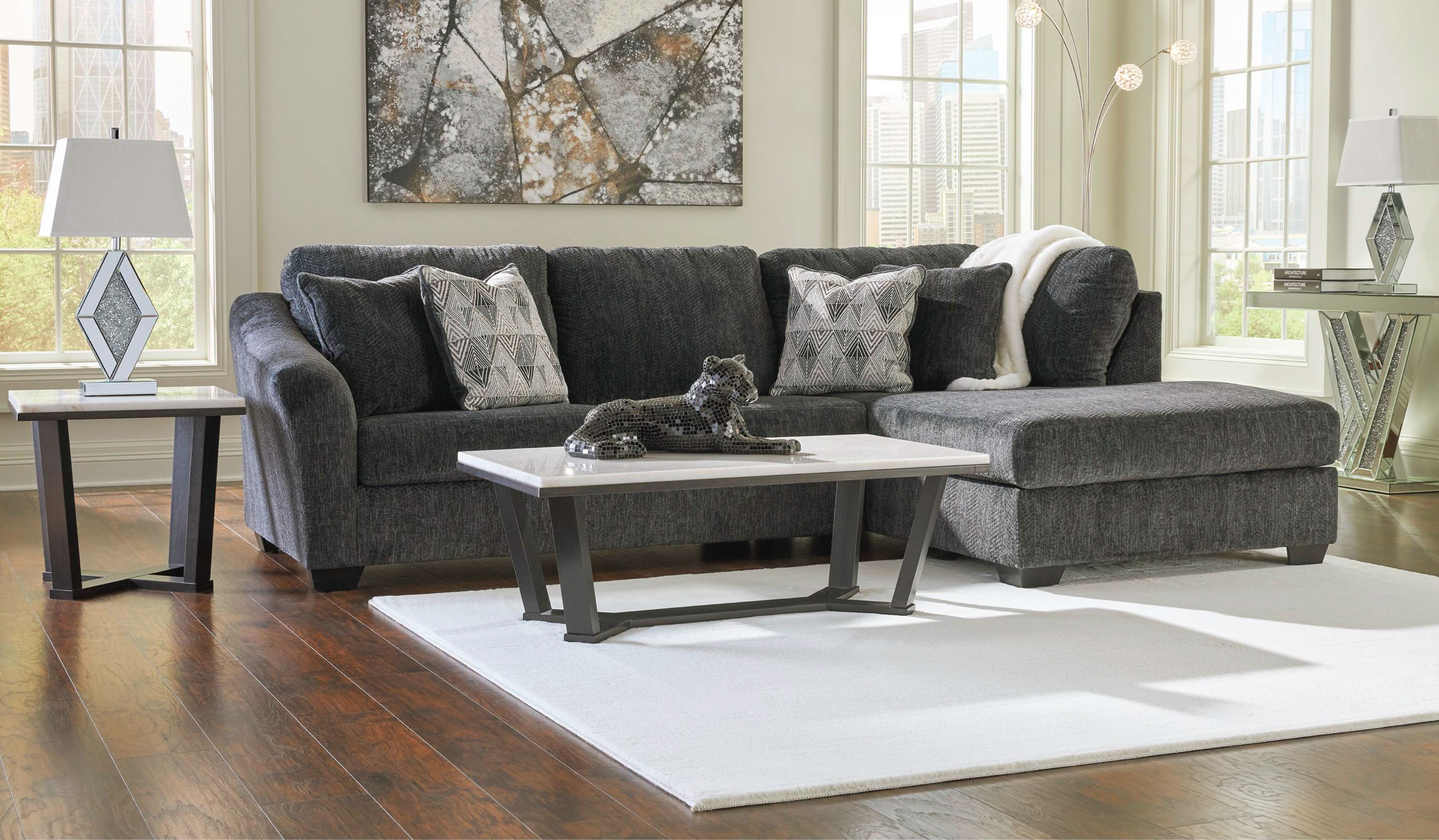 Biddeford 2 Piece Sectional w Chaise by Ashley Furniture