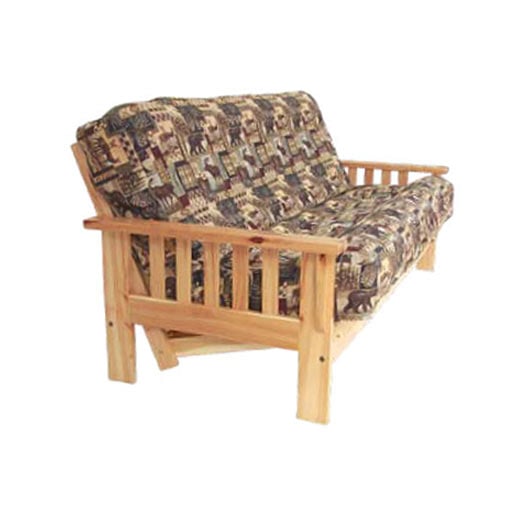 Flat Arm Mission Amish Made Futon Frame at Futonland