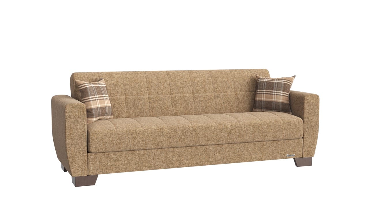 Click Clack Lounger Sofa Bed in Brown By Home Elegance 