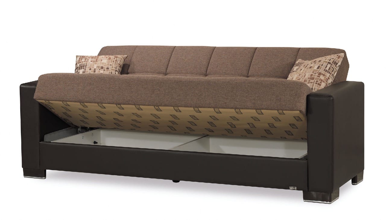 Armada Upholstered Convertible Sofabed w/Storage - Thumbnail 2