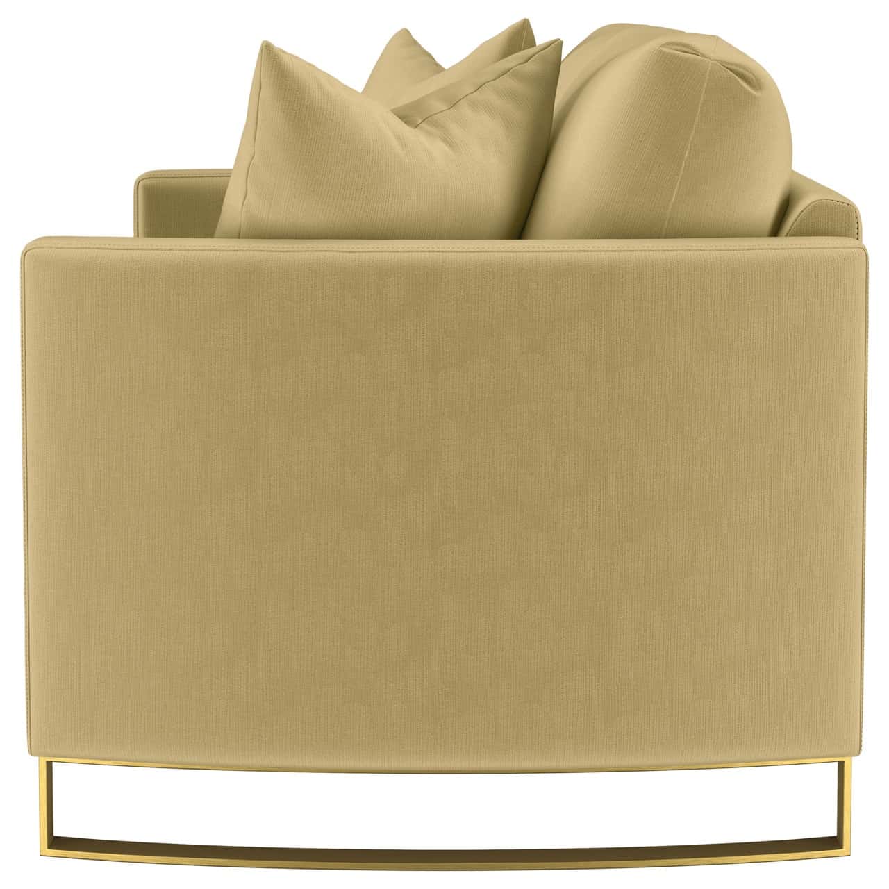 Corliss Upholstered Curved Track Arm Loveseat - Thumbnail 4