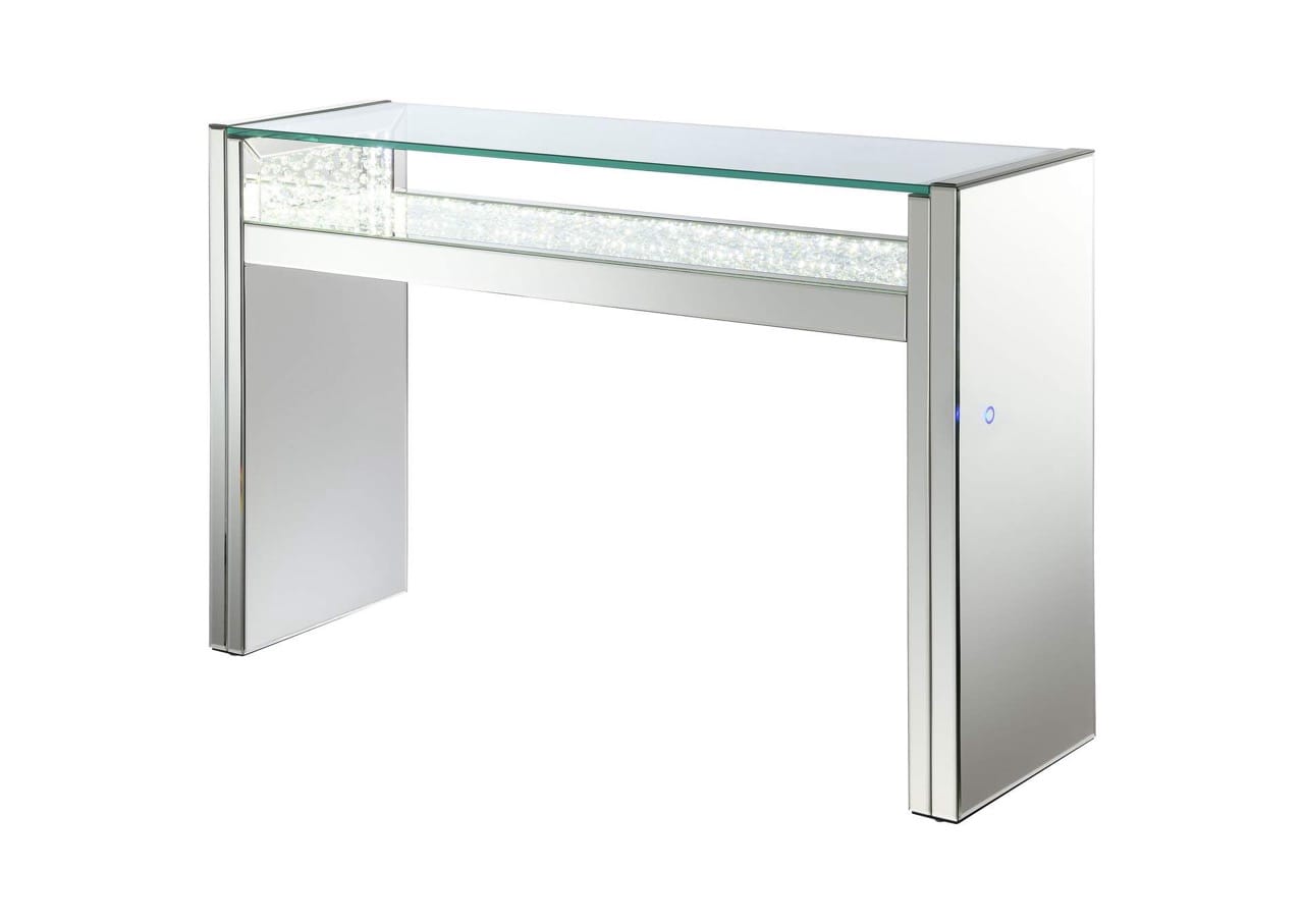 Edna 1-shelf Console Table Silver at Futonland