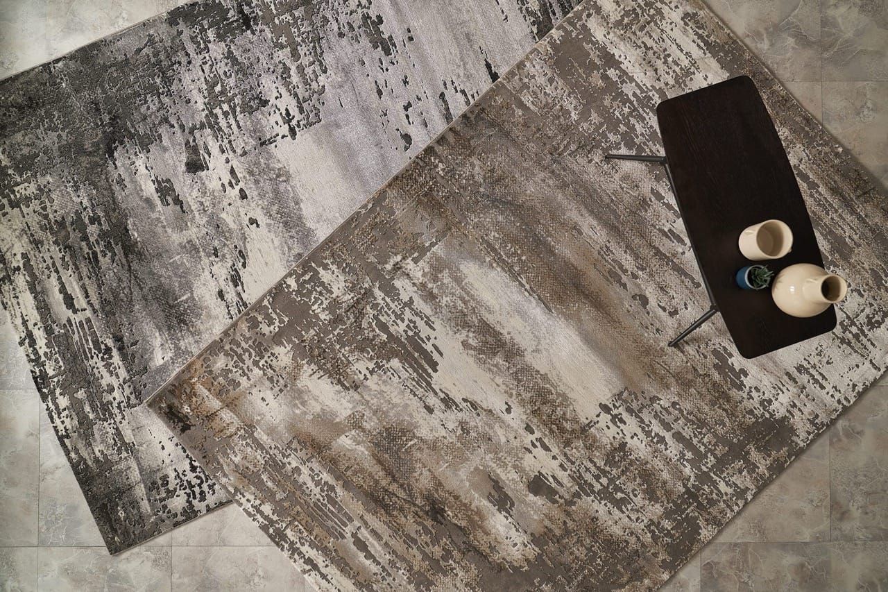 Spectrum - Carpet 5'x8' - Black / Gray at Futonland