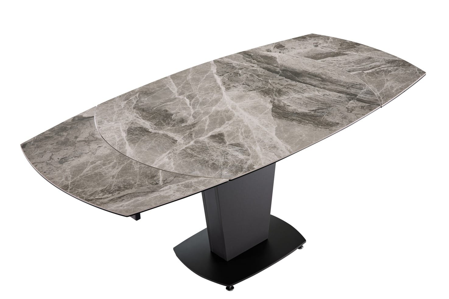 2417 Gray Taupe Marble Top Dining Table - Thumbnail 3