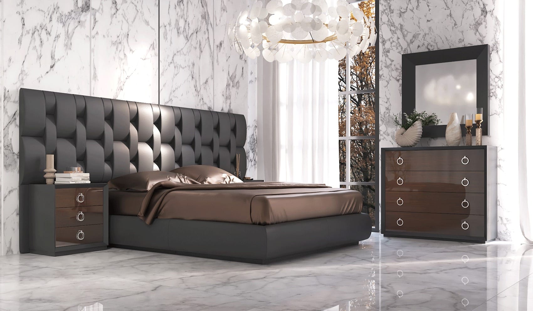 Emporio Black Bedroom Set - Thumbnail 2