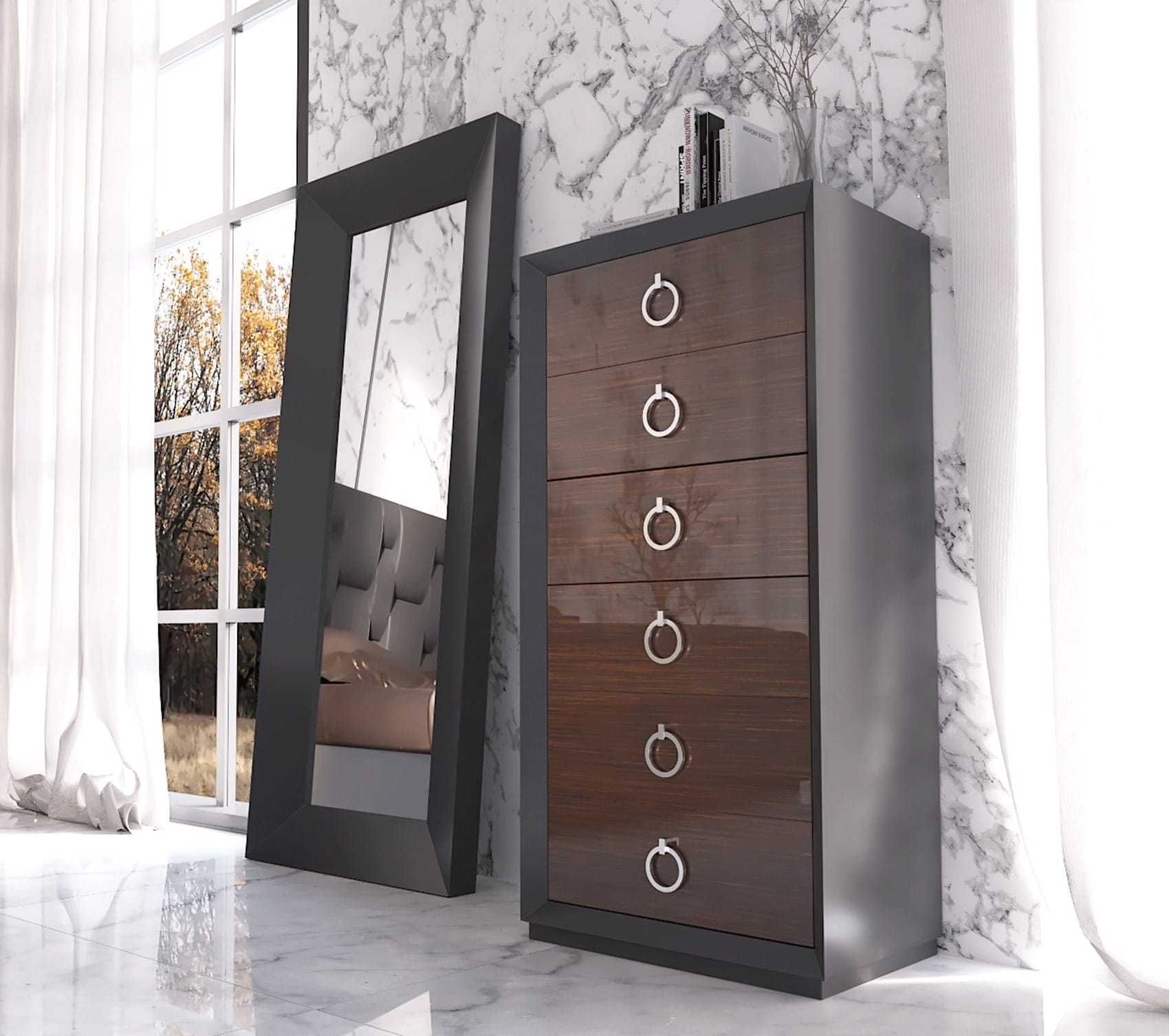 Emporio Black Bedroom Set - Thumbnail 5