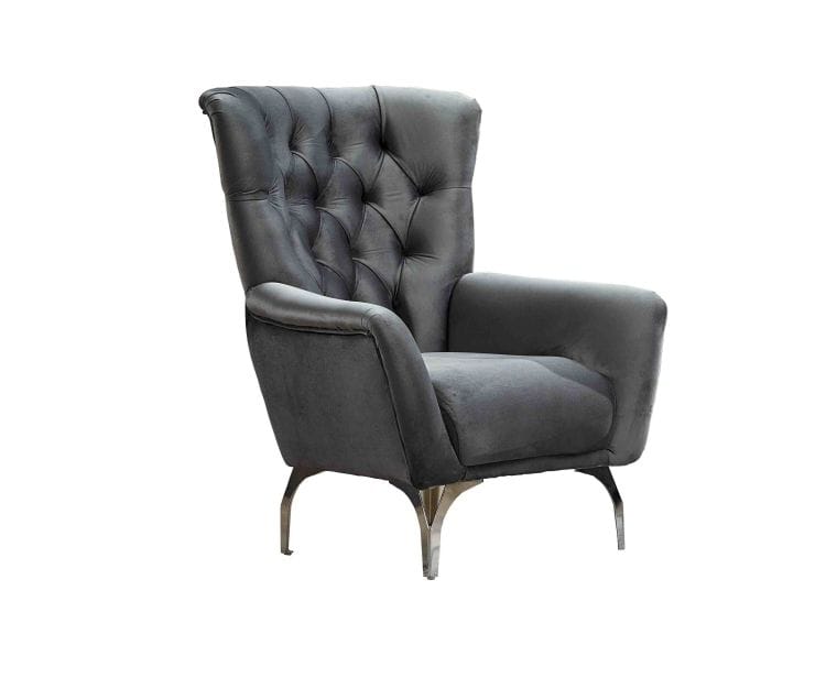 Gucci Living Room Armchair, Gray by Furnia Furniture