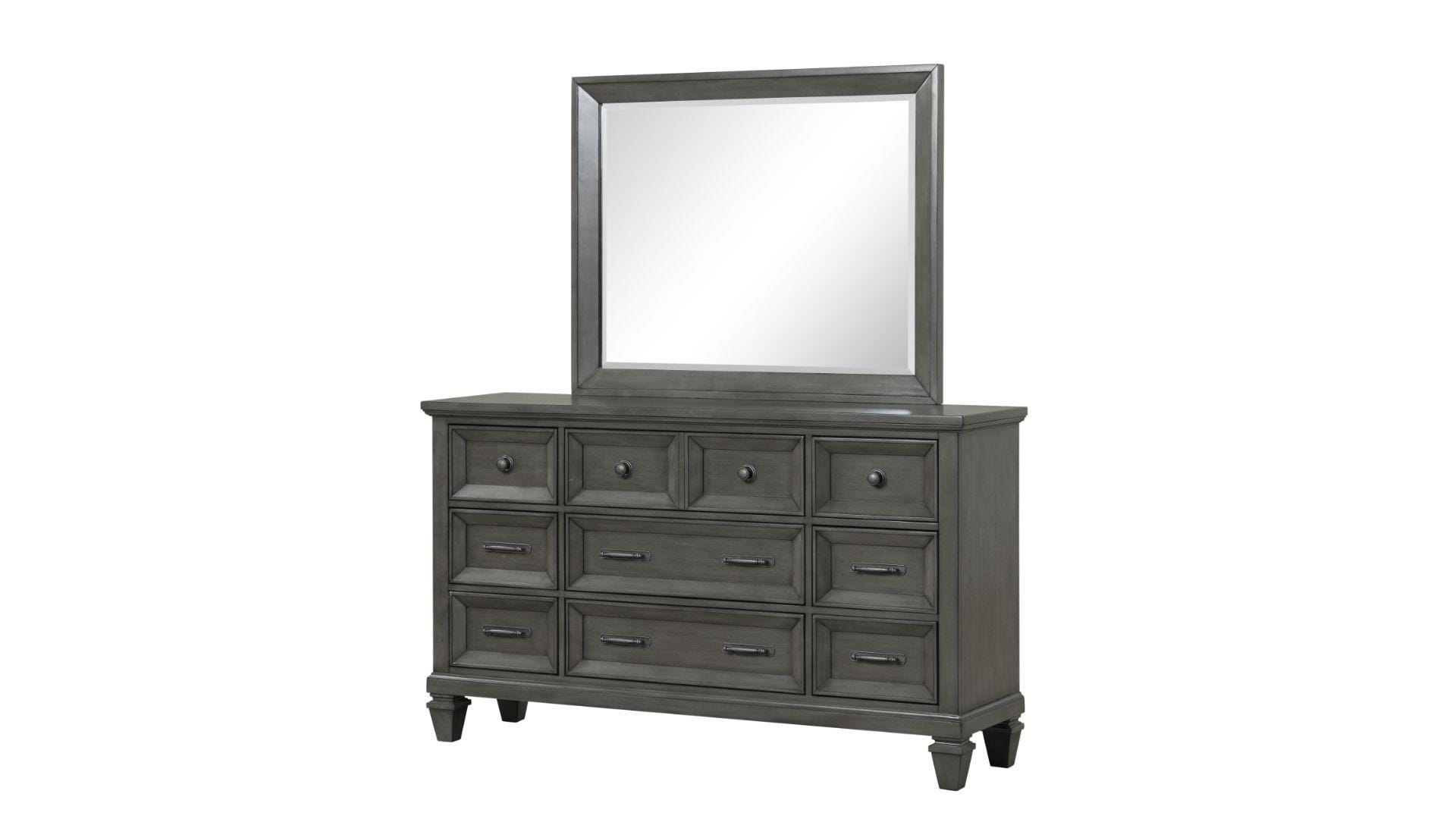 Hamilton Dark Gray Wood Bedroom Set by Galaxy Furniture
