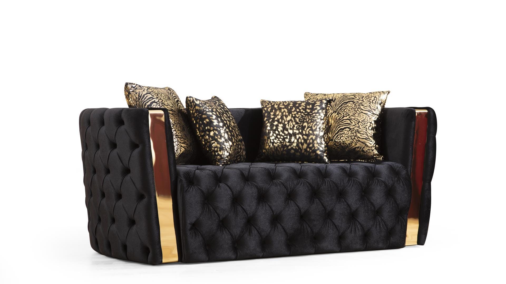 Naomi Velvet Fabric Loveseat