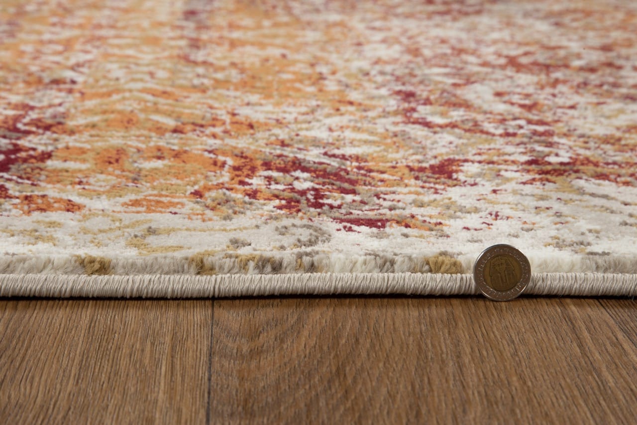 Heritage Ivory/Rust Anna Area Rug at Futonland