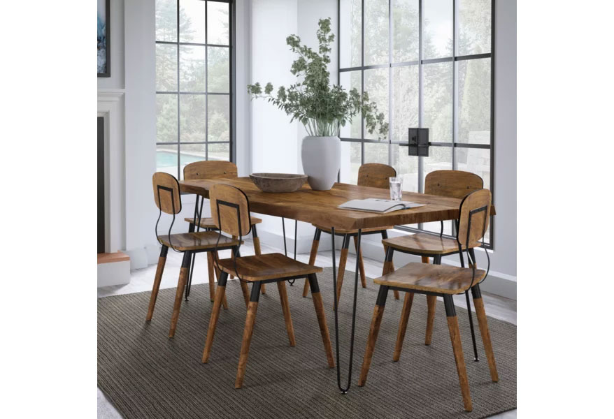 Nature's Edge Light Chestnut Side Chair (Set of 2) - Thumbnail 2
