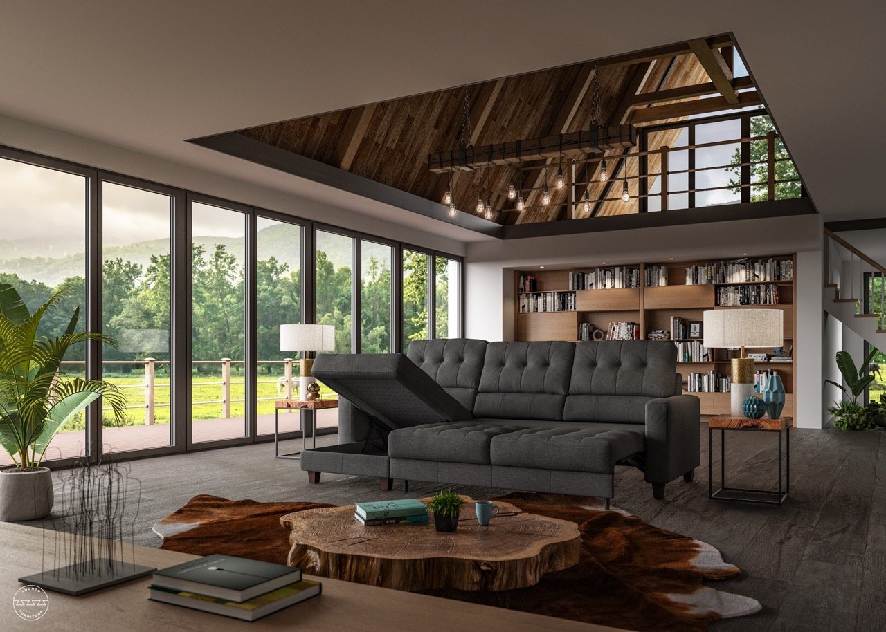 Noah Sectional Sofa Sleeper