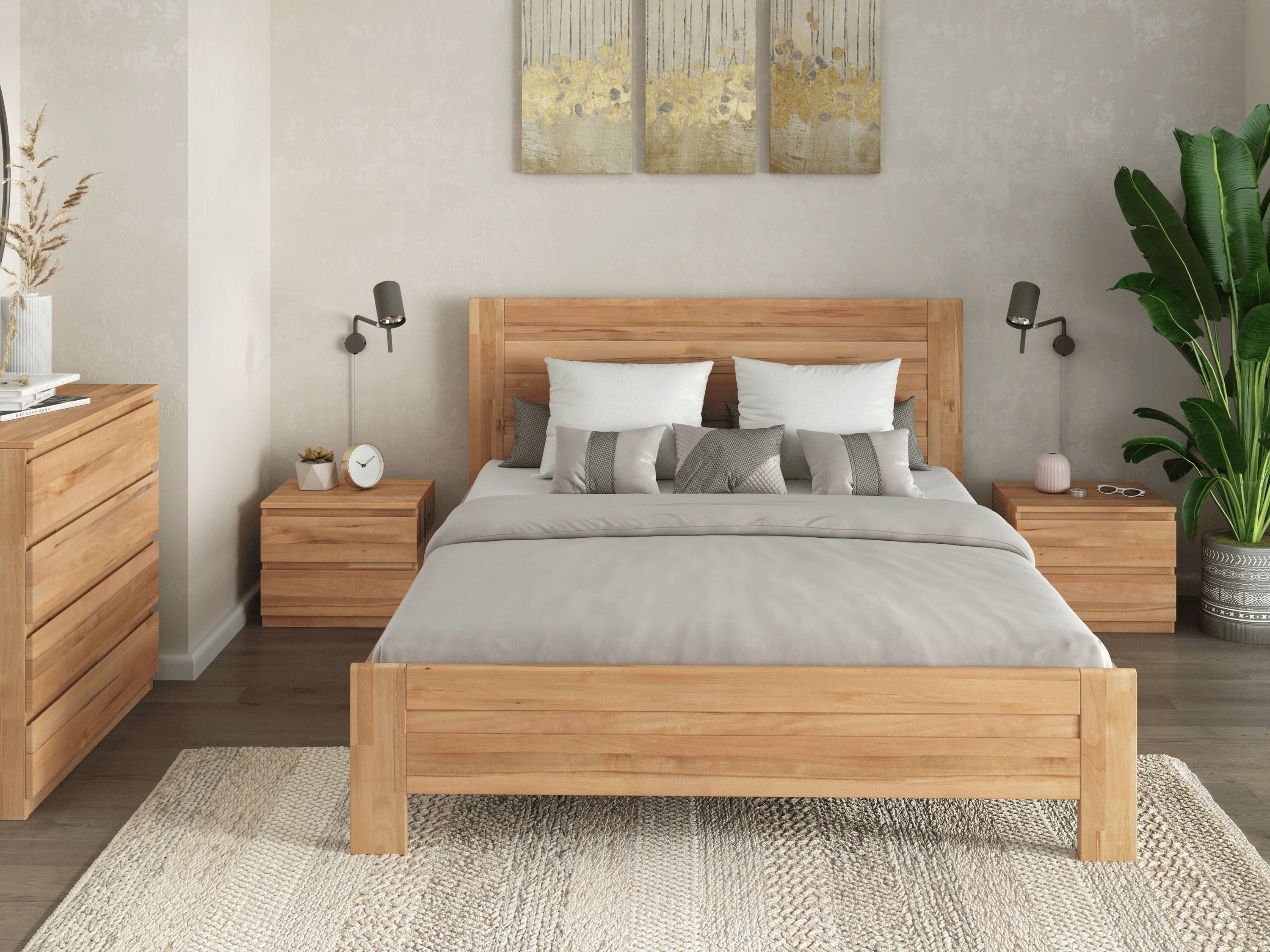 gespannen Tienerjaren Wissen Lux Eco Walnut Platform Bed by Comfort Pure