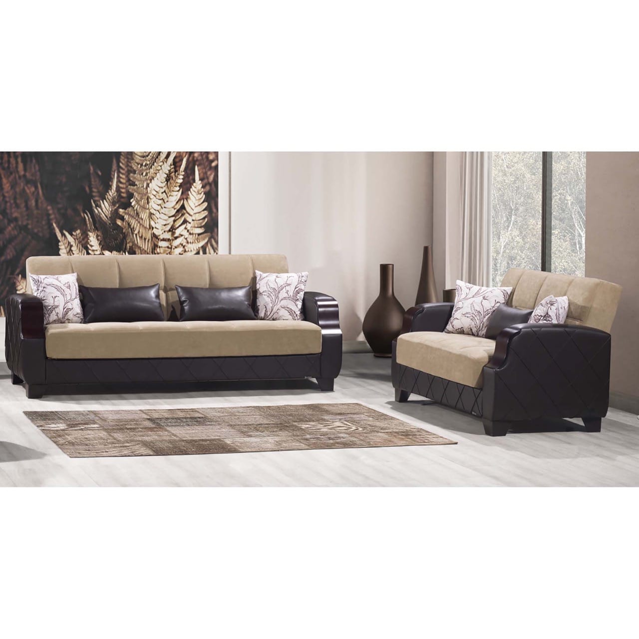 Molina Lyon Convertible Loveseat - Thumbnail 2
