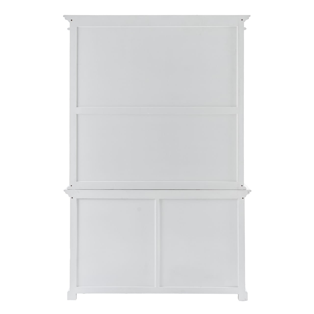 Halifax Buffet Hutch Unit with 2 Adjustable Shelves, Classic White at ...