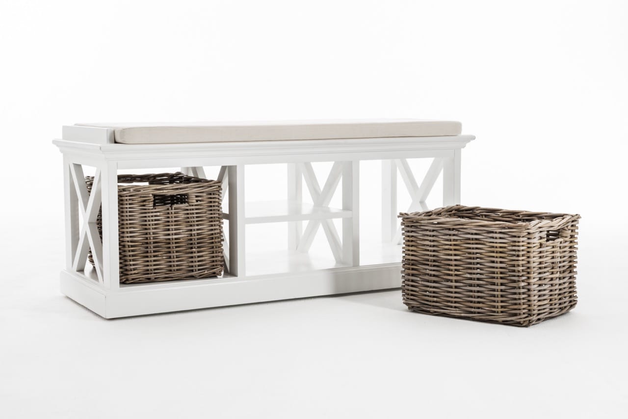Halifax Bench & Basket Set