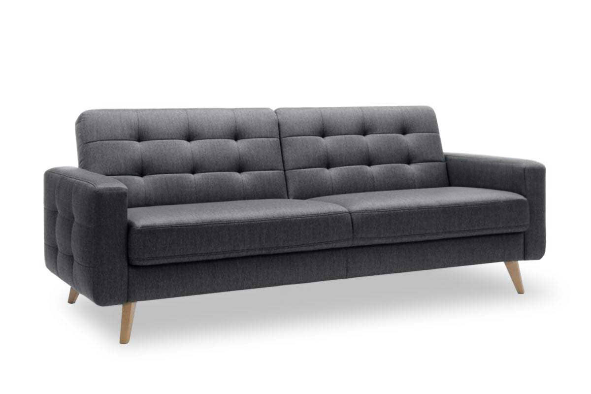 Nappa Sofa Bed Euro Sleeper Dark Gray