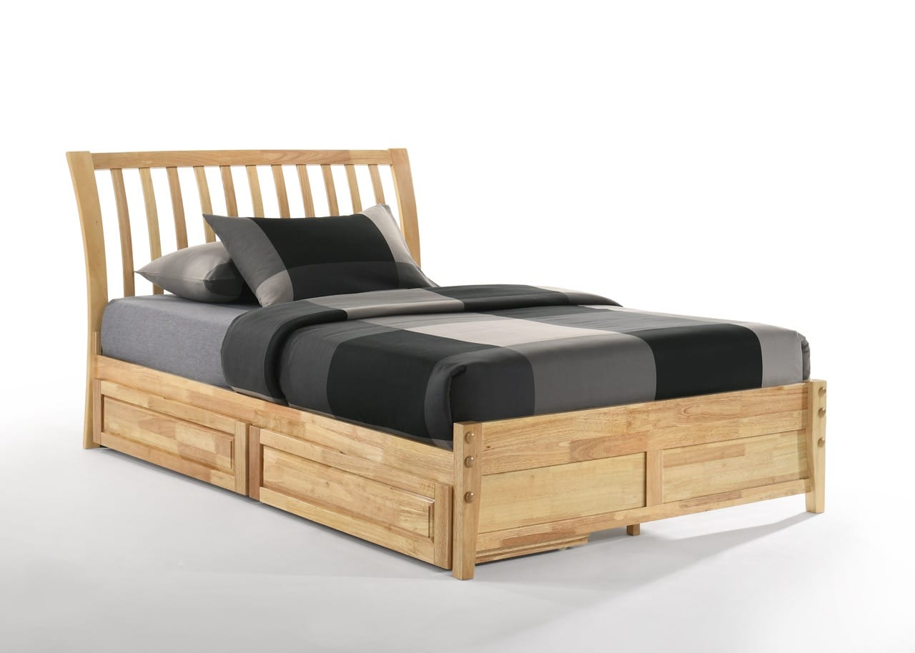 Nutmeg Natural Platform Bed - Thumbnail 2