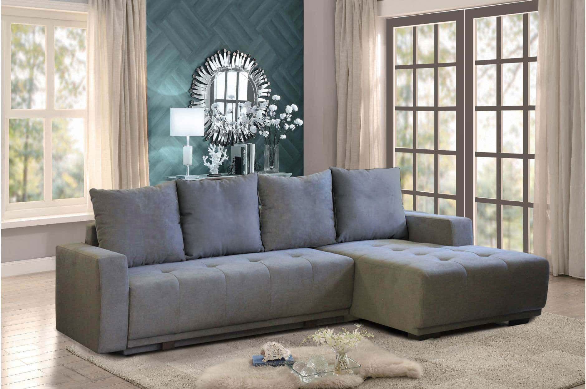 Indy Sectional Sofa Sleeper Queen Size