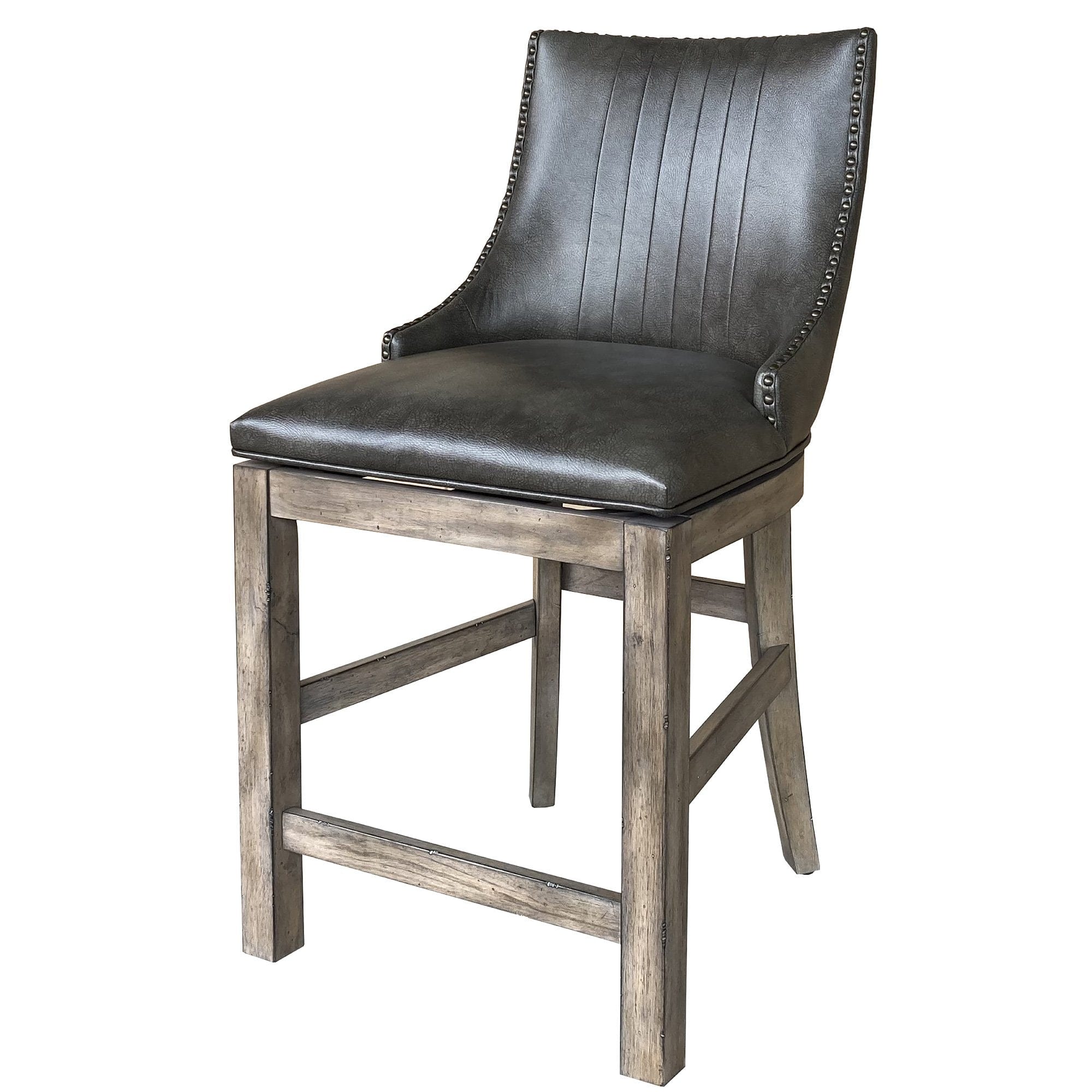 Lodge Dining Swivel Counter Sling Chair