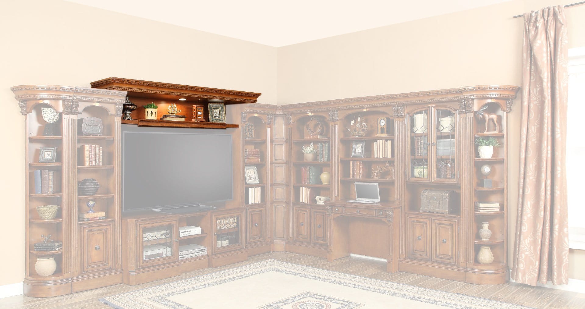 Huntington Expandable Bridge, Shelf & Back panel - Thumbnail 2