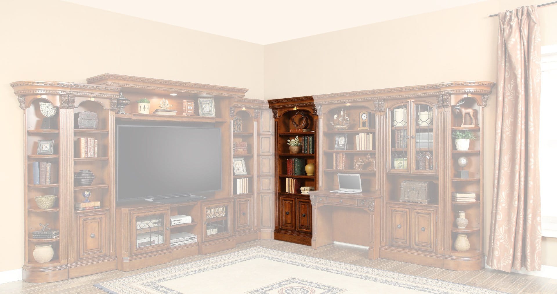 Parker House Huntington Open Top Bookcase - Thumbnail 5