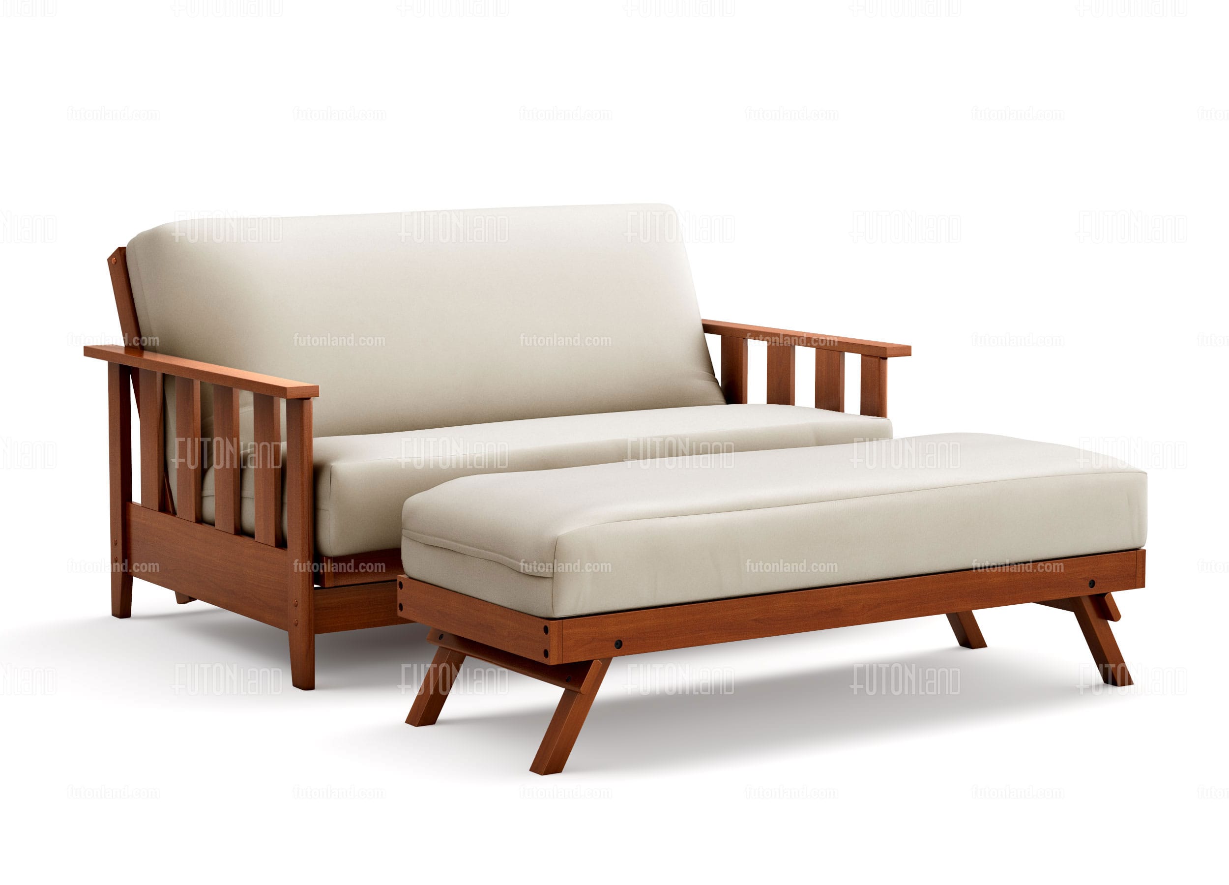 Loveseat Futon w/Ottoman