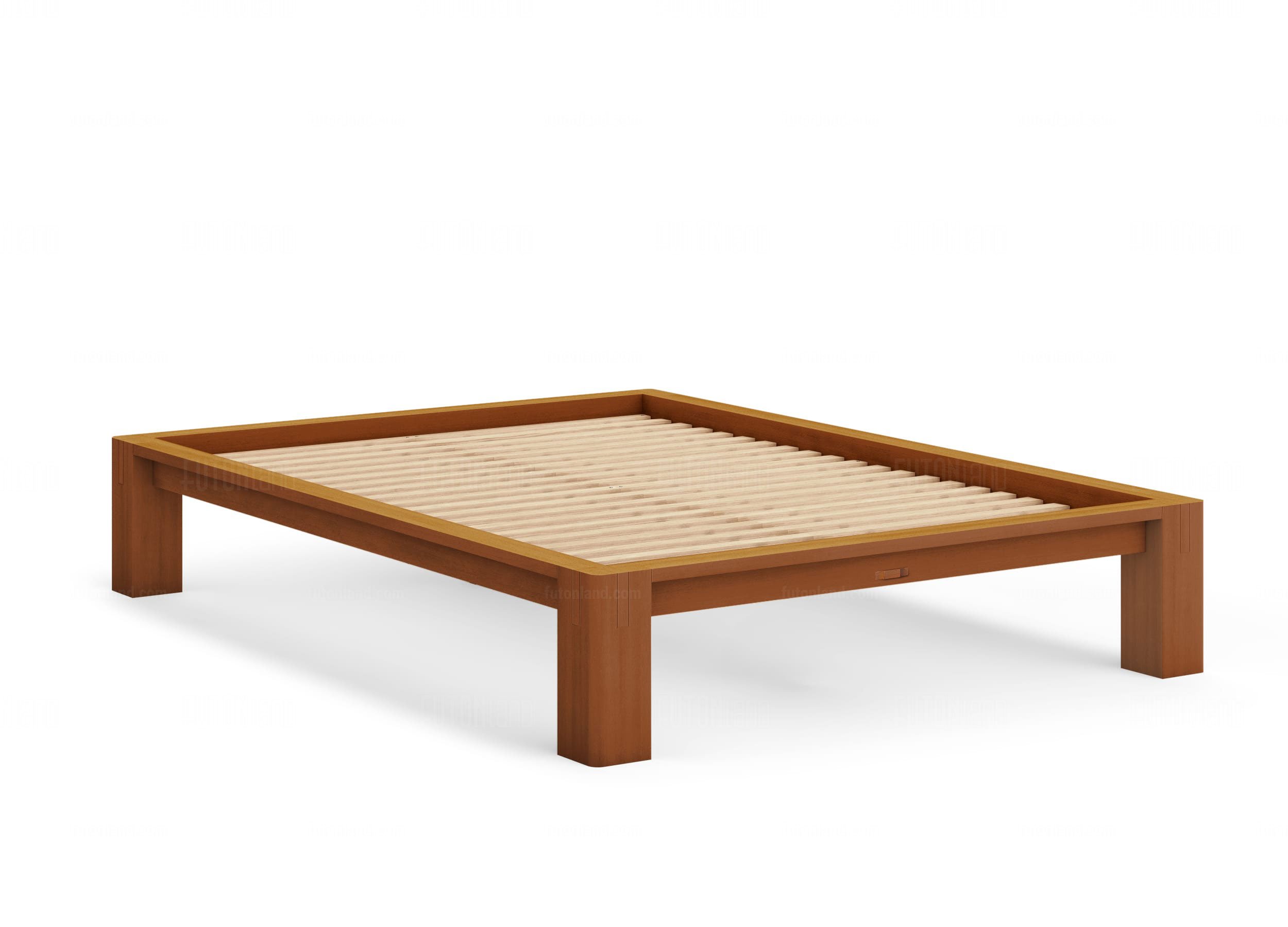 Japanese Tatami Bed Frame - Solid Mahogany | Prestige