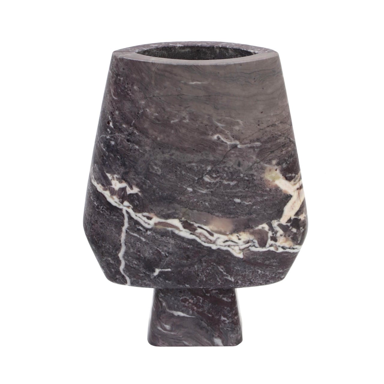 Samma Grey Marble Vase - Large - Thumbnail 5