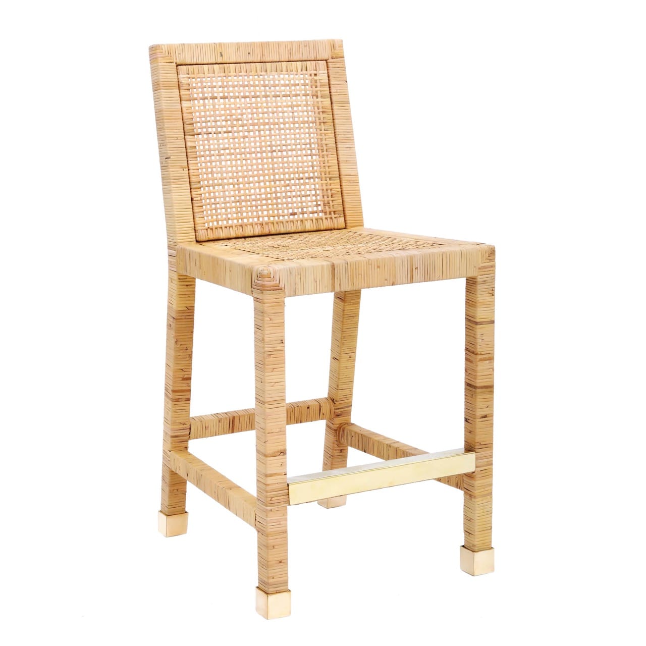 Amara Rattan Counter Stool - Thumbnail 2