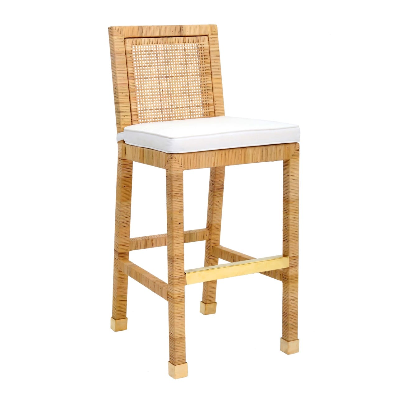 Amara Rattan Bar Stool - Thumbnail 2