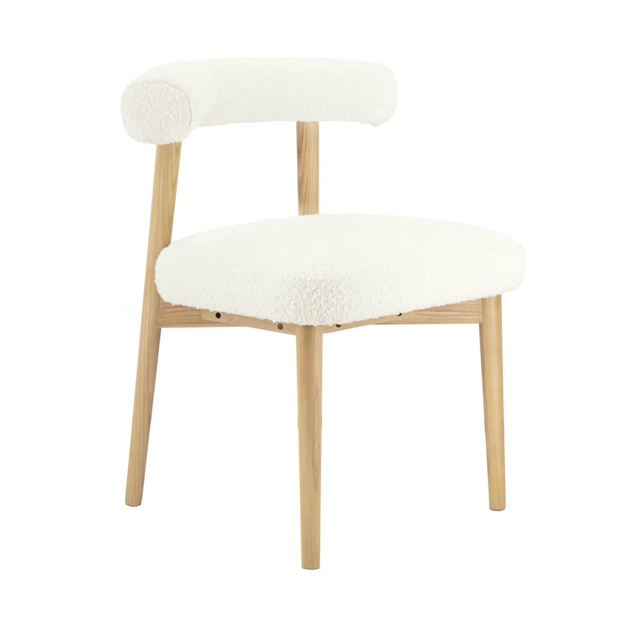 Spara Cream Boucle Side Chair - Thumbnail 2