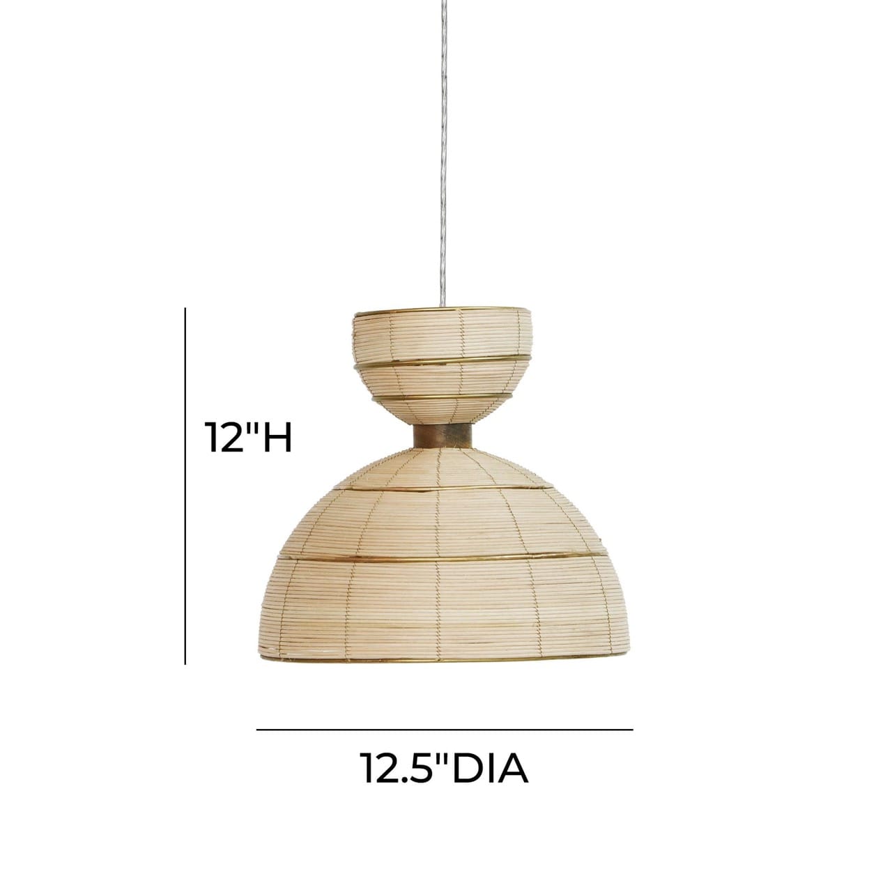 Lydia Rattan Pendant Lamp - Thumbnail 3