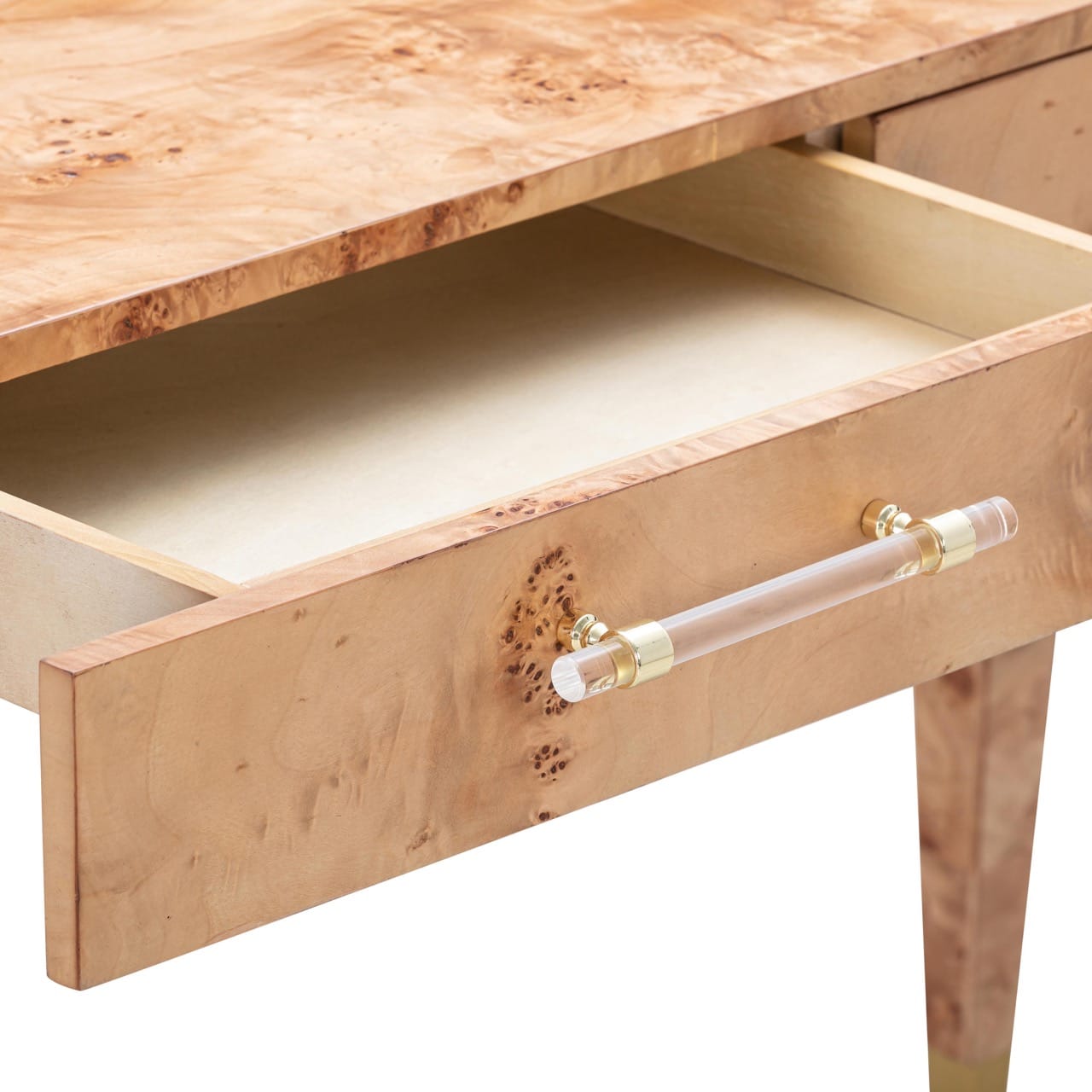 Brandyss Natural Burl Work Desk - Thumbnail 5