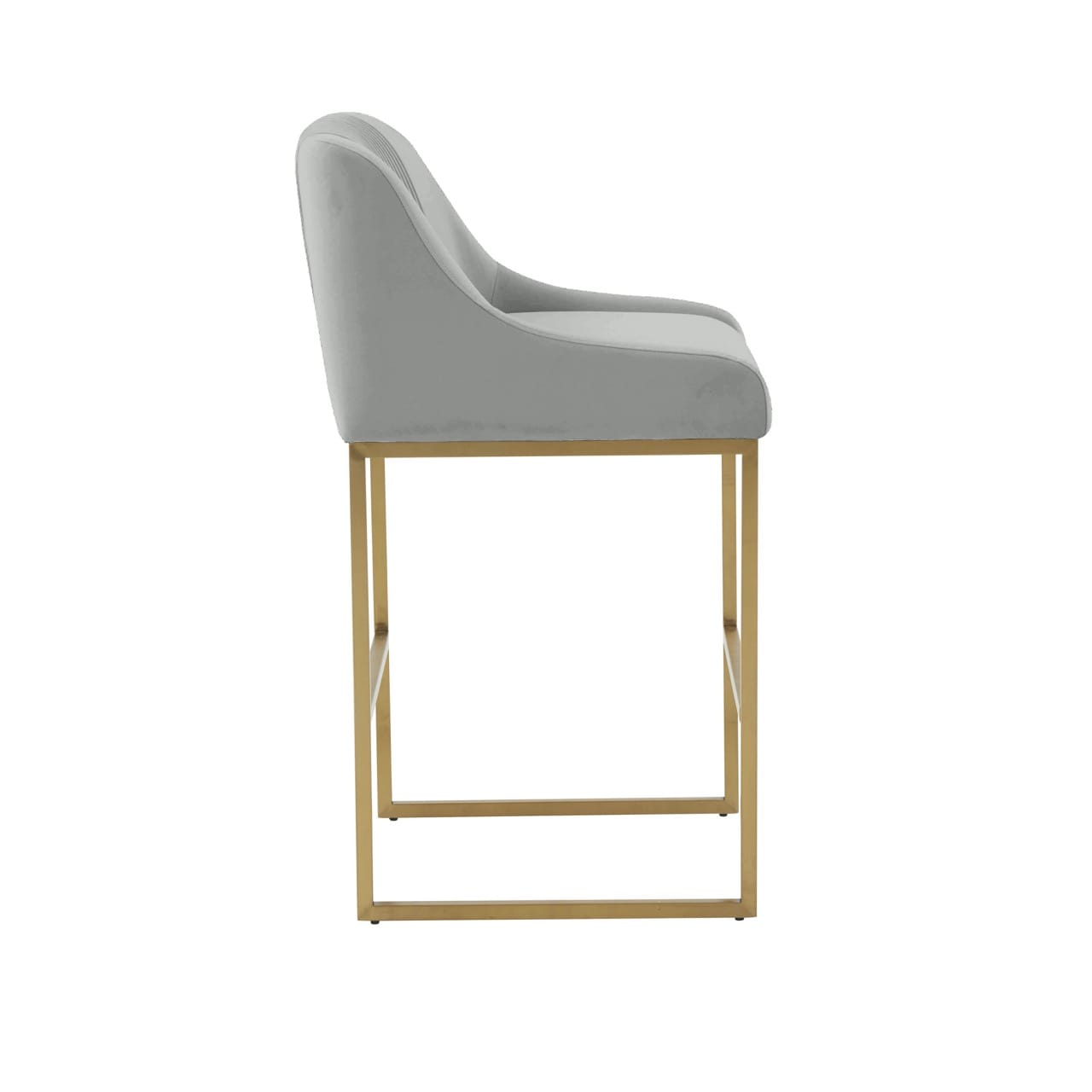 TOV Furniture Lisa Pleated Velvet Counter Stool - Thumbnail 3