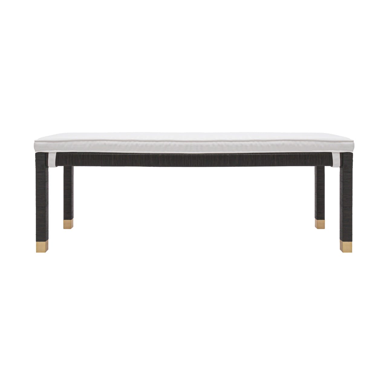 TOV Furniture Amara Woven Rattan Bench - Thumbnail 2