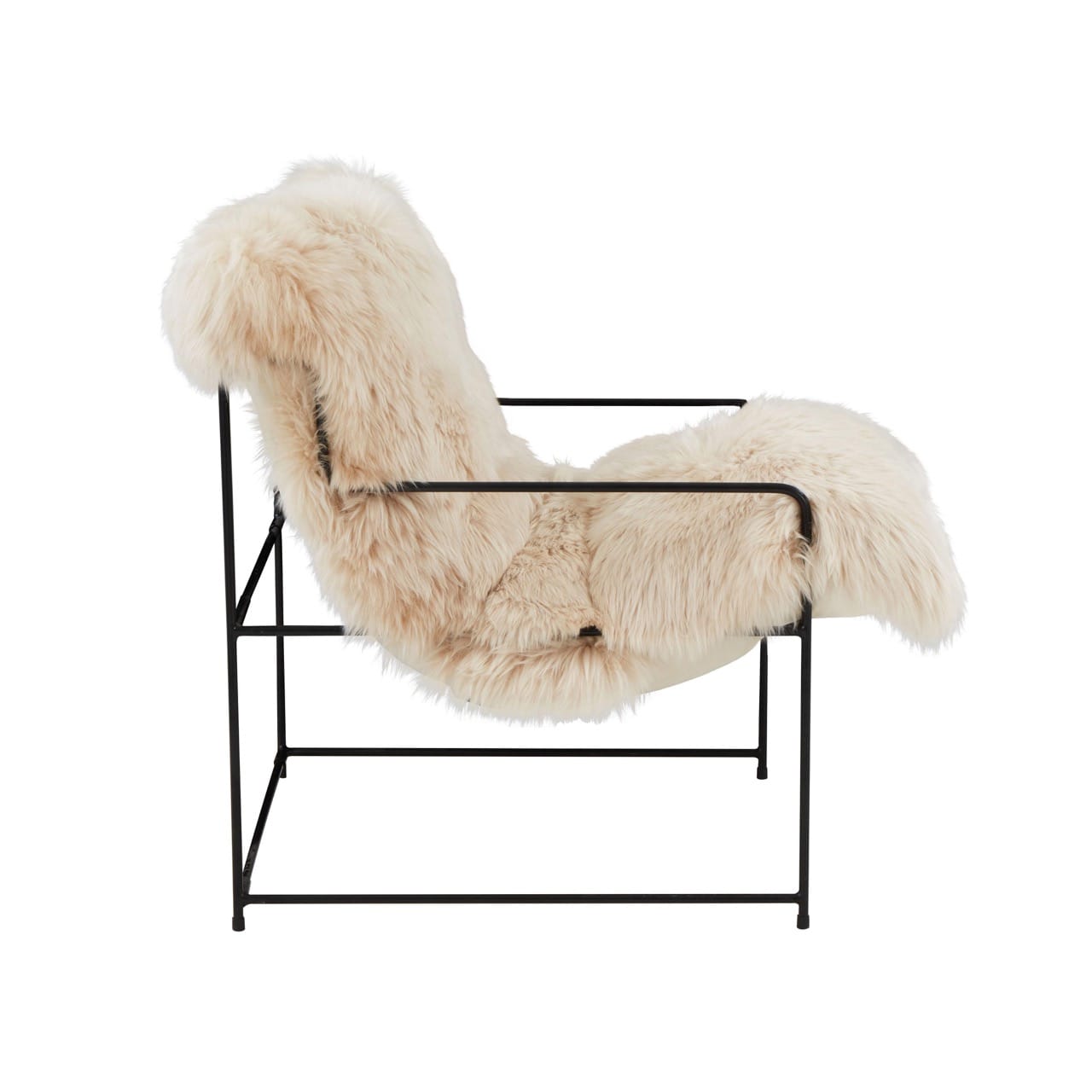 Kimi Natural Genuine Sheepskin chair - Thumbnail 4