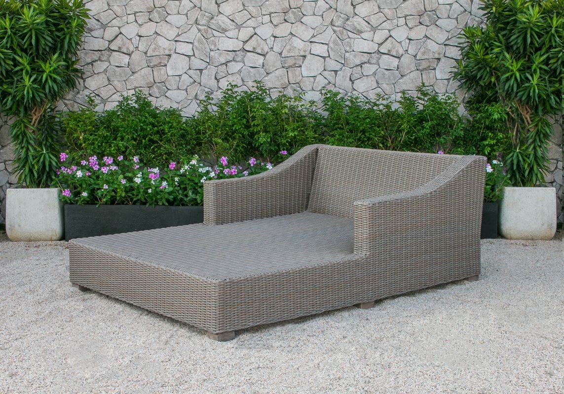 Renava Pismo Outdoor Wicker Sunbed