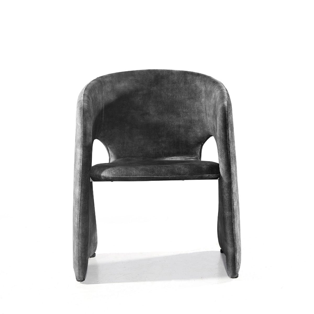 Modrest Malvern Dark Grey Fabric Dining Chair