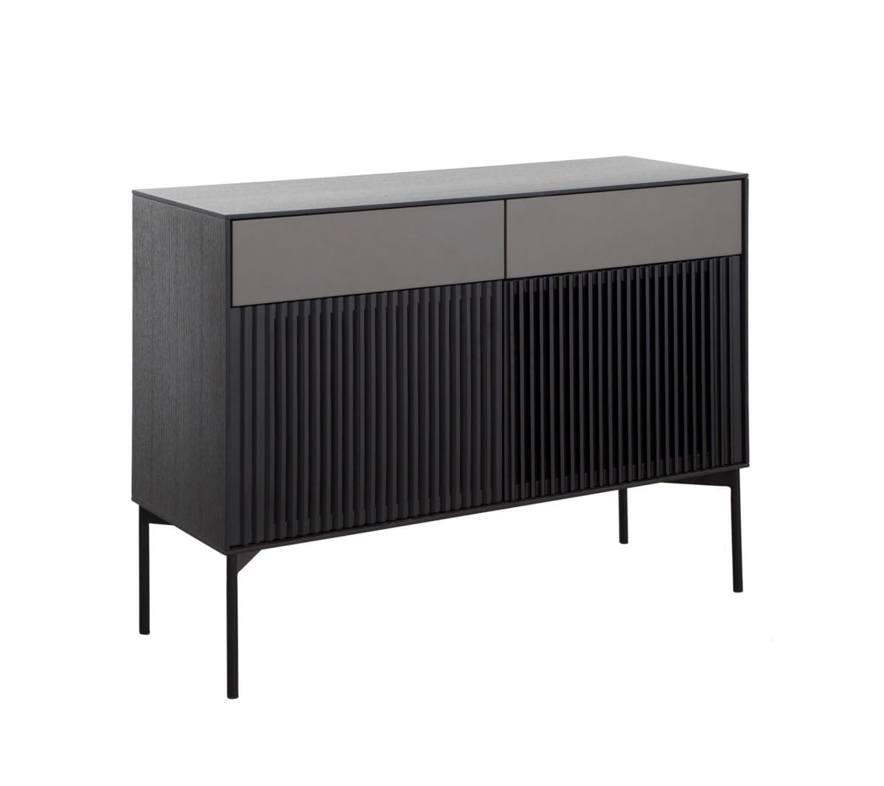 Modrest Casper Modern Mid Century Black Oak Buffet