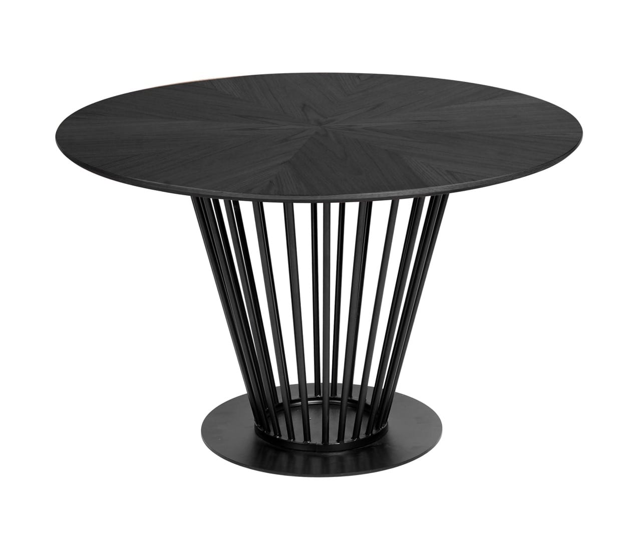 Modrest Conroy Modern Black Round Dining Table